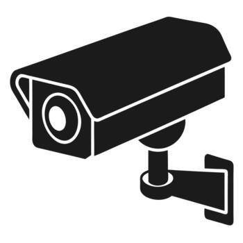 creative cctv camera icon for unique security projects free vector